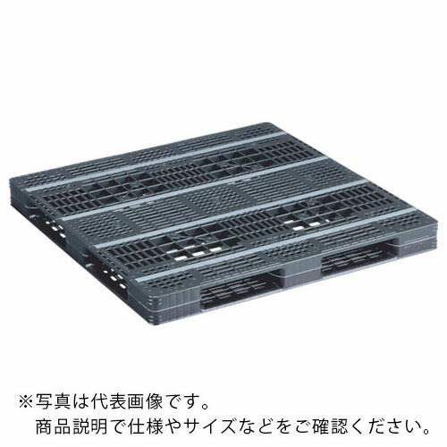 サンコー リサイクルプラスチックパレット 812209 D4-1111-10黒  ( SK-D4-1111-10-BK ) | 