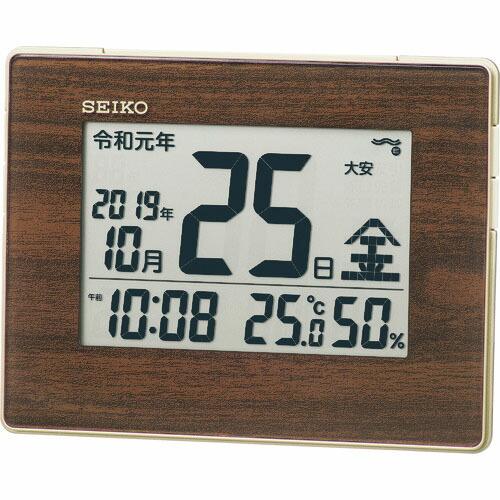 SEIKO 和暦表示付き電波時計 ( SQ442B ) セイコータイムクリエーション(株) | 