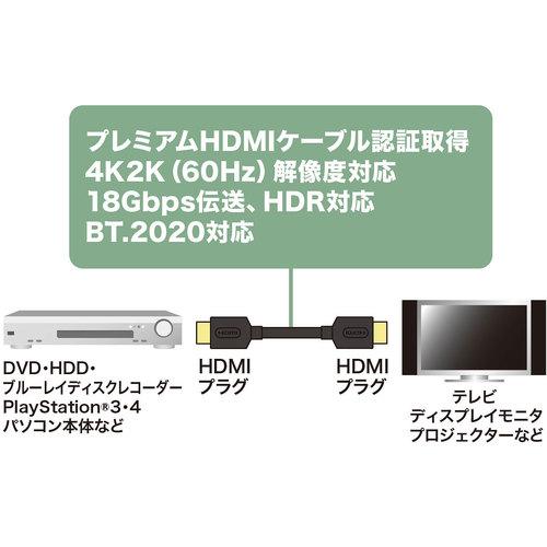 SANWA プレミアムHDMIケーブル2m黒 ( KM-HD20-P20 ) |  | 01