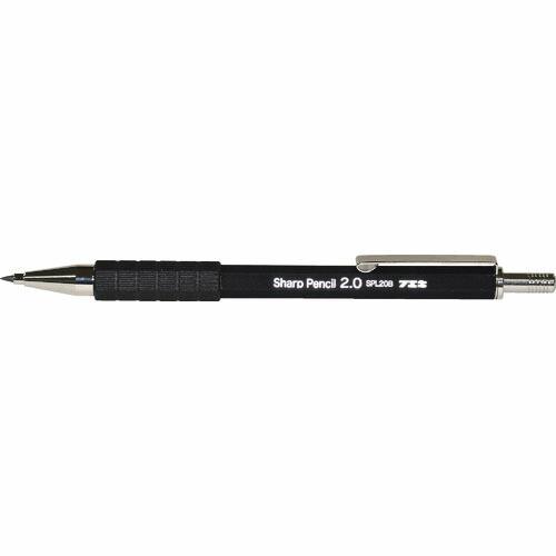 フエキ 建築用筆記用具 スーパーノックシャープペンシル 芯削り付 芯径2.0mm 黒 ( SPL20BH ) 不易糊工業(株) | 