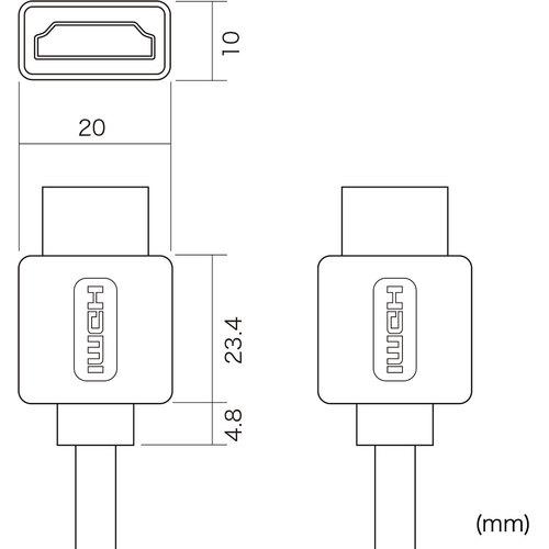 SANWA イーサネット対応ハイスピードHDMIケーブル(ブラック、1m) ( KM-HD20-10DBK ) |  | 04