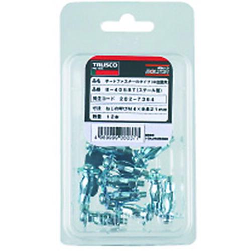 TRUSCO ボードファスナー L型フック スチール M4X36 8本入 (中空壁用アンカー/はさみ固定式) ( B-409LBT (M4X32 Lフック 8ホンイリ) ) トラスコ中山(株) |  | 01