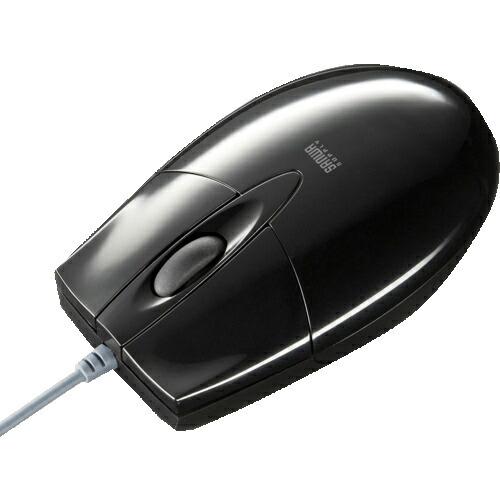 SANWA 有線ブルーLEDマウス(USB-PS/2変換アダプタ付き) ( MA-BL3UPBKN ) | 