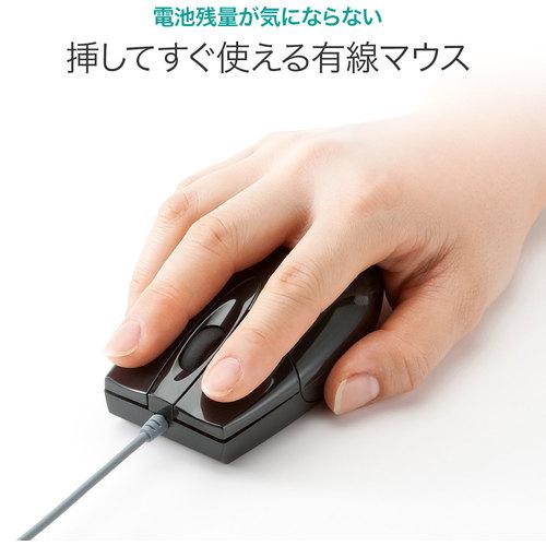 SANWA 有線ブルーLEDマウス(USB-PS/2変換アダプタ付き) ( MA-BL3UPBKN ) |  | 06