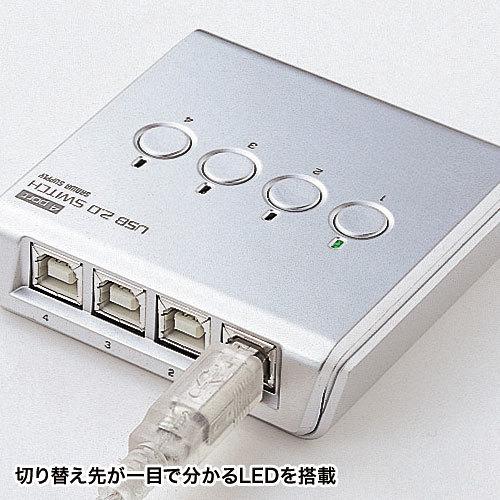 SANWA USB2.0手動切替器(4回路) ( SW-US24N ) |  | 05