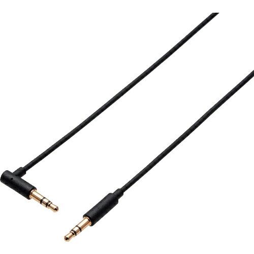 ELECOM オーディオ直径3.5AUXケーブル(L-ストレート) ( AX-35ML10BK ) | 