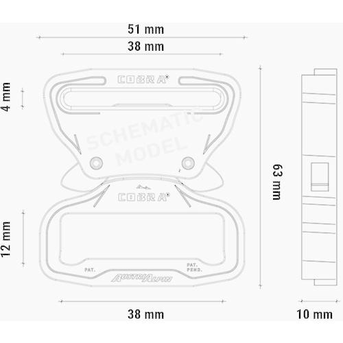 ALPIN COBRAプロスタイル バックル 38MM ブラック VF ( FY38KVF ) |  | 01