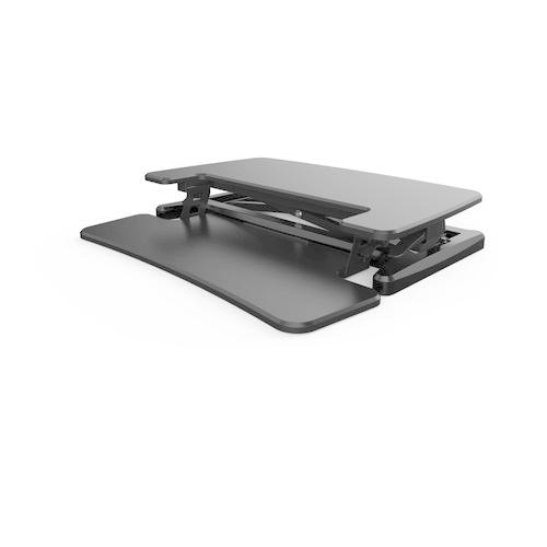 TRUSCO ガス圧式卓上PCデスク アルコーヴ 黒 720X415 キーボード置き付 ( TMT107S-BK ) トラスコ中山(株) |  | 02