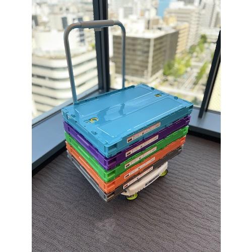 TRUSCO ( トラスコ中山 ) オリコン 薄型折りたたみコンテナ スケルコン