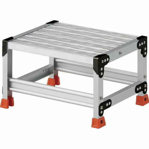【SALE価格】TRUSCO 作業用踏台 アルミ製・グレーチング仕様 SUS金具 1段 高さ0.3m 天板500×400 ( TSFGR-153 ) トラスコ中山(株) | 