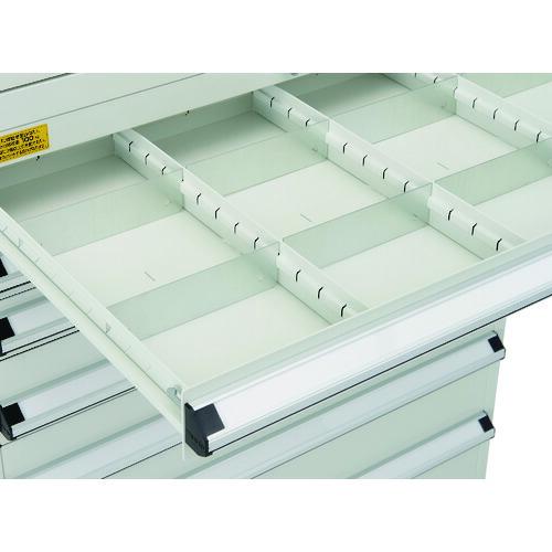 【SALE価格】TRUSCO ( トラスコ中山 )　ＶＥ９Ｓ型中量キャビネット　８８０Ｘ５５０ＸＨ１２００　引出し８段　ホワイト色 ( VE9S-1209-W )_4