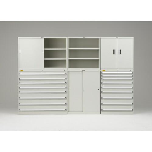 【SALE価格】TRUSCO ( トラスコ中山 )　ＶＥ９Ｓ型中量キャビネット　８８０Ｘ５５０ＸＨ１２００　引出し８段　ホワイト色 ( VE9S-1209-W )_6