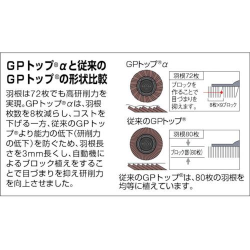 【SALE価格】TRUSCO GPトップα ねじ込み式 ジルコニア Φ100 10枚入 120# ( GP100ALZ #120(ジルコニア) (10コイリ) ) |  | 01