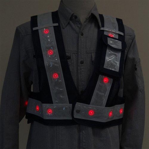 【SALE価格】ミズケイ 多機能ベスト「光るんです」ショート丈<紺/白> ( 3012702 ) | 