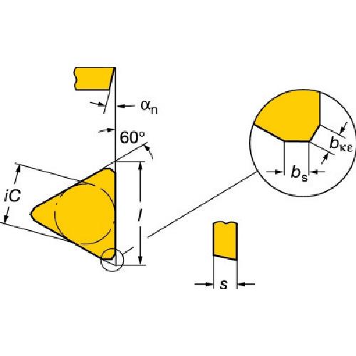 SANDVIK フライスカッター用チップ(150) 2030 ( TPKN 22 04 PD R 2030 (150) ) (10個セット)