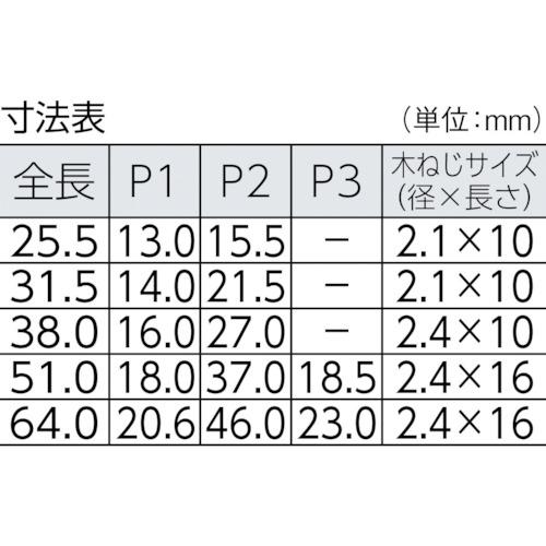 【SALE価格】TRUSCO ステンレス製薄口蝶番 全長25.5mm (10個入) ( ST-550-25 (デンカイケンマシアゲ 10コイリ) ) トラスコ中山(株) |  | 01