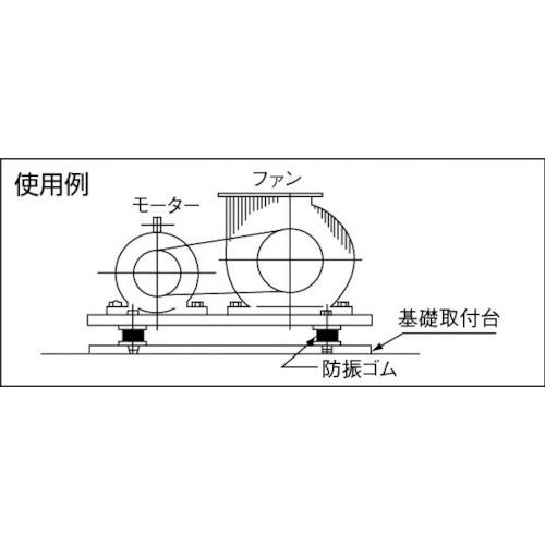 TRUSCO 丸形防振ゴム 両ボルトタイプ 最大荷重390N ( TA505 ) トラスコ中山(株) |  | 01