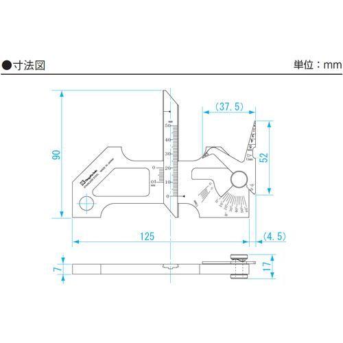 SK ( 新潟精機 ) 溶接ゲージ（脚長／余盛／すみ肉のど厚／食い違い段差