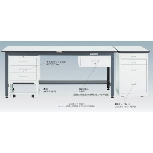 TRUSCO 中荷重作業台(500kg)AEW型 1200X750XH740 基本タイプ ダークグレー色 ( AEWP-1275 (1200X750MM 500KG) ) トラスコ中山(株) |  | 01