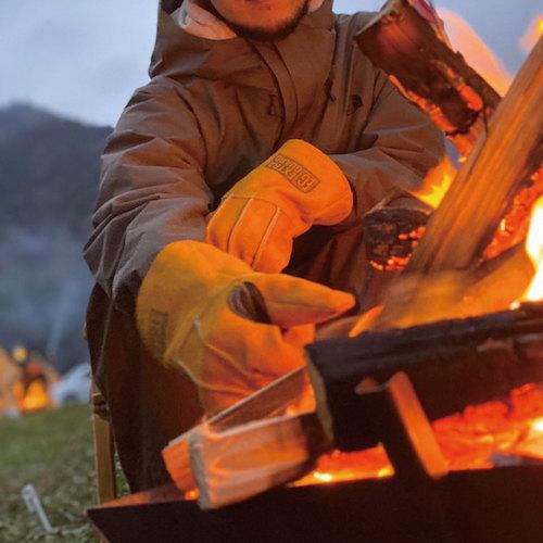 トワロン 牛床革手袋 EXTRAGUARD  TAKIBI 3本指 ( EG-013 ) |  | 02