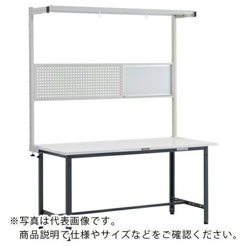 TRUSCO 軽荷重作業台(300kg)AE型 1500X600XH1948(全高) ツールハンガーフルセット付 ダークグレー色 ( AE-1560THFS DG )