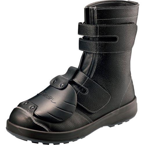 シモン 安全靴甲プロ付 長編上靴 WS38黒樹脂甲プロD-6 23.5cm ( WS38D-6-235 ) (株)シモン