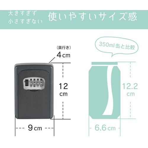 カール キーボックス(壁取り付けタイプ) ブラック ( CKB-S02-K ) カール事務器(株) |  | 02