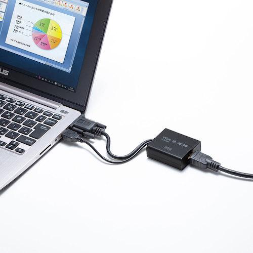 SANWA VGA信号HDMI変換コンバーター  ( VGA-CVHD7 ) サンワサプライ(株) |  | 01