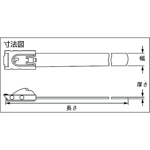 PANDUIT MLTタイプ 自動ロック式ステンレススチールバンド SUS304 幅4.6mm 長さ363mm 100本入り  ( MLT4S-CP ) パンドウイットコーポレーション |  | 03