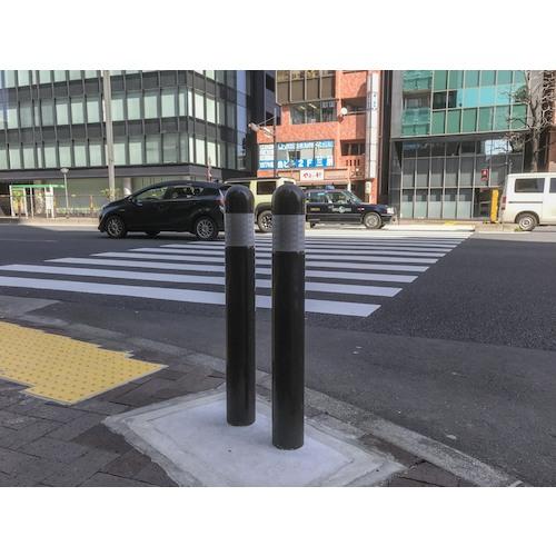 積水 40km/h衝突対応 車両進入防止車止めプロテクトボラードBSK-114キイロ15 ( BSK-114HW-80K-Y88 ) 積水樹脂(株)