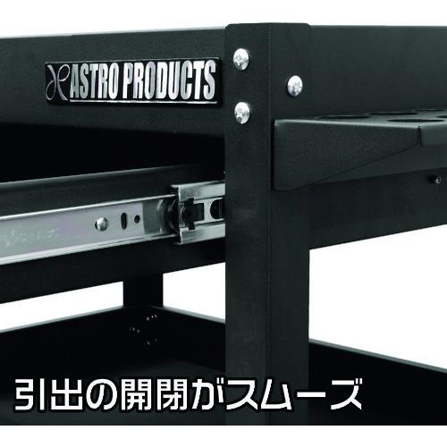 アストロプロダクツ ツールワゴン 3段 ブラック 引出付 TW830