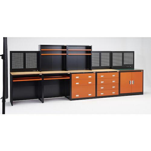 TRUSCO フリッパードアキャビネット 1010X650 天板・パンチングパネル付 黒(扉:オレンジ) ( FPB-302TCPBK ) トラスコ中山(株) |  | 03