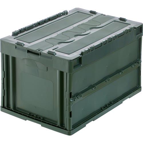 TRUSCO ( トラスコ中山 ) オリコン 蓋つき折りたたみコンテナ 50L