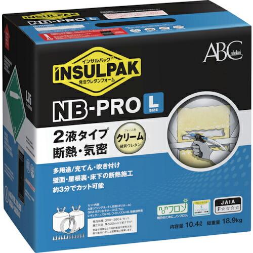 ABC 簡易型発泡ウレタンフォーム 2液タイプ インサルパックNB-PRO/L(ノンフロンボンベタイプ)10.4L ( NBL ) (株)エービーシー商会 | 