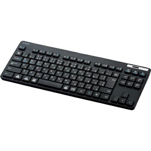 ELECOM Bluetoothミニキーボード 薄型 メンブレン式 抗菌 マルチペアリング対応 ブラック ( TK-FBM119KBK ) | 