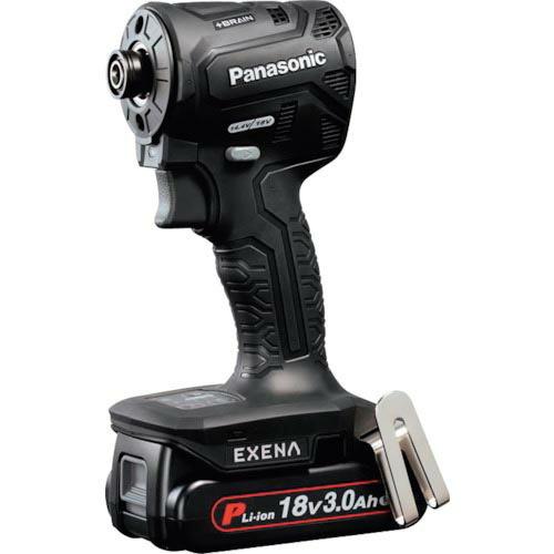EXENA ( パナソニックエレクトリックワークス )　充電インパクトドライバー　１８Ｖ３．０Ａｈ電池セット品　黒 ( EZ1PD1N18D-B )