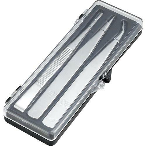 【SALE価格】TRUSCO ステンレス製ピンセット 3本組セット ( TSP-93 ) トラスコ中山(株) | 
