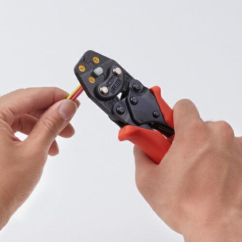 エビ 絶縁被覆付閉端接続子用ミニ圧着工具 使用範囲CE1・2・5 ( AK25MA ) (株)ロブテックス |  | 05