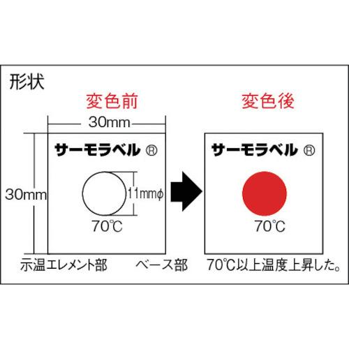 日油技研 ( 日油技研工業 ) サーモラベル1点表示屋外対応型 不可逆性