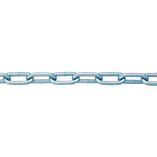 ニッサチェイン 鉄ユニクロ溶接リンクチェイン 4.8mm×30m ( IW2048 ) (株)ニッサチェイン | 