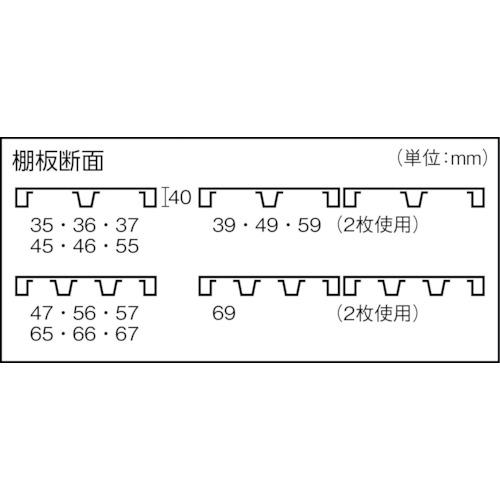 TRUSCO　ステンレス棚　SM3型用棚板　中受付　SM3-T56S　1500X571　トラスコ中山(株)