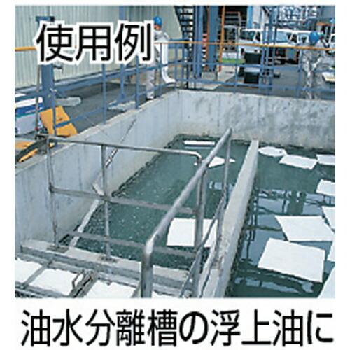エム・エーライフ　油吸着材　タフネルオイルブロッター　マット状　６５０ｘ６５０ｍｍ　厚さ４ｍｍ　（１００枚入） ( BL-65 )_2