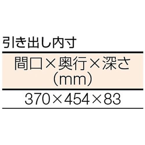 TRUSCO UTM型作業台 1800X750XH740 3段引出付 ( UTM-1875D3 ) トラスコ 