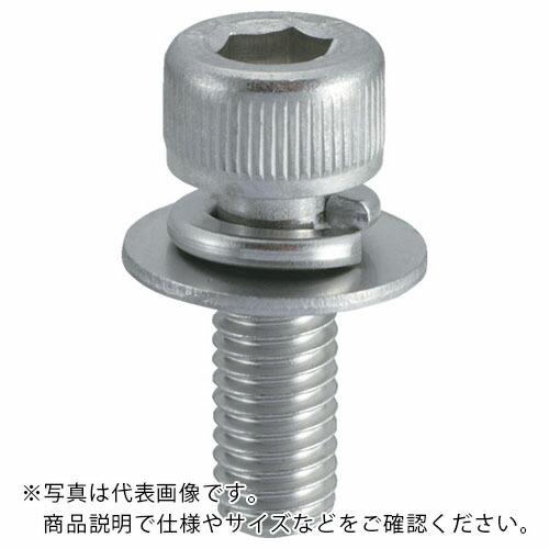TRUSCO 座金組込六角穴付ボルト P=3 ステンレス M6×15 11本入 (座金組込みキャップボルト ばね座金+JISワッシャー付き) ( B078-0615 (M6X15 11イリ) ) | 