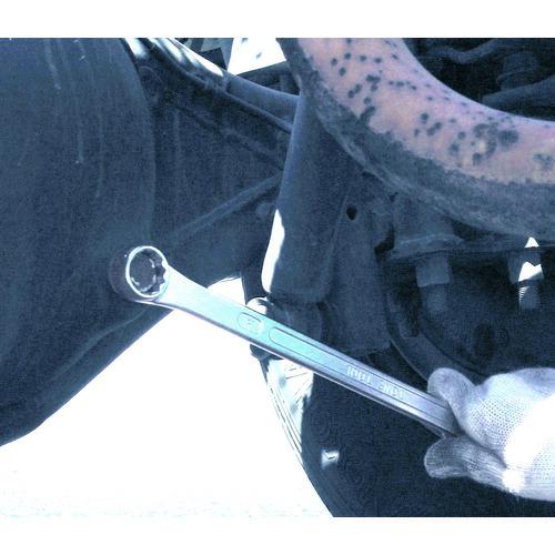 TONE 両口超ロングめがねレンチ(ストレート) 対辺寸法8×10mm メッキ処理 ( M05-0810 ) TONE(株) |  | 01