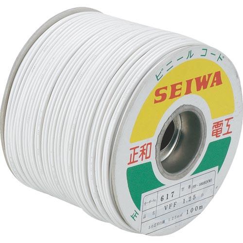 正和電工 平行線 VFFビニールコード 100m 白 ( FF-100BD W ) | 