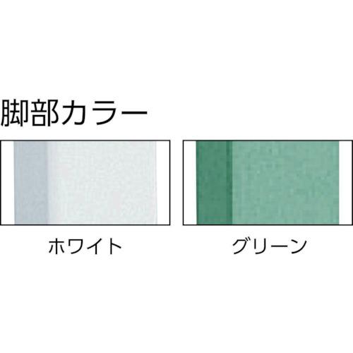 TRUSCO 軽荷重作業台高さ調節式(150kg)AEM型 1800X750XH652~952 帯電防止マット張り グリーン色 ( AEM-1800D )_1