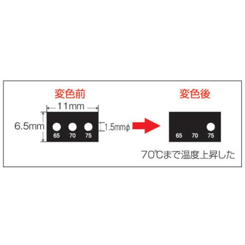 日油技研 サーモラベルスーパミニ3点表示 不可逆性 80度 ( 3K-80 ) 日油技研工業(株) |  | 02