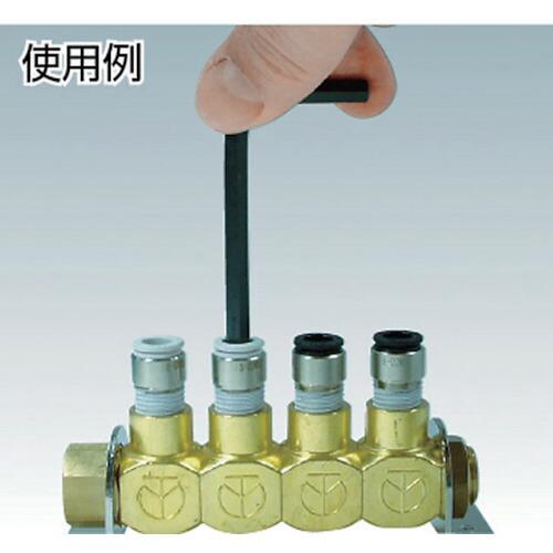 チヨダ チューブ継手 ファイブ六角穴付メイルコネクター W(白) 12mm・R1/4 ( F12-02MSW ) 千代田通商(株) |  | 01