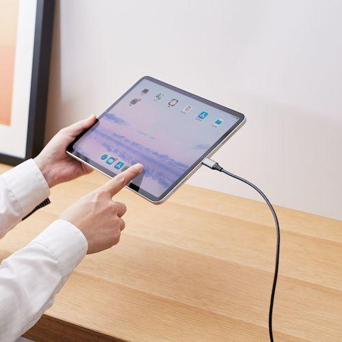 ELECOM USB(C-C)ケーブル スマホ用 PD対応 L字コネクタ 抗菌・抗ウイルス 0.3m ブラック ( MPA-CCL03NBK ) |  | 05